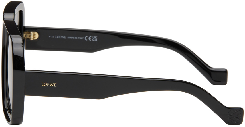 Loewe Black Gray Square Sunglasses with Gold Hardware Loewe Square-Frame Sunglasses - Black | Editorialist main image 4