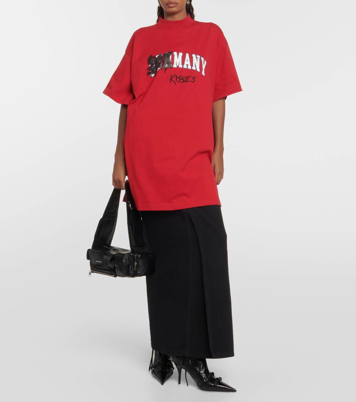 BALENCIAGA★Printed cotton-jersey T-シャツ BALENCIAGA Printed cotton-jersey T-shirt | NET-A-PORTER