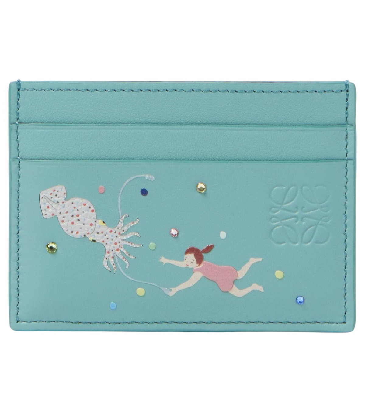 LOEWE× Suna Fujita　カードホルダー LOEWE White x Suna Fujita Leather Hamster Card Holder