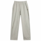 Nike x NOCTA Cardinal Stock Open Hem Fleece Pant in Dark Grey Heather/Matte Silver/Black