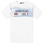 Napapijri Men's Gorfou Graphic Logo T-Shirt in Bright White