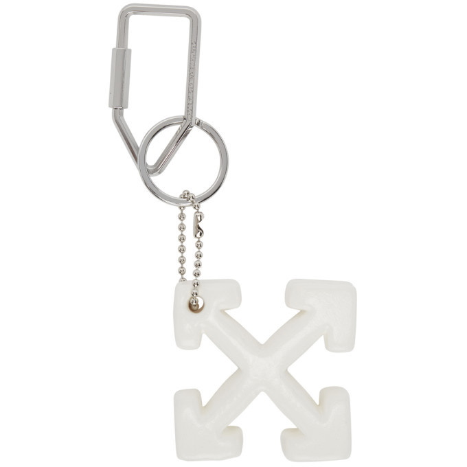 OFF-WHITE: Off White keychain in the shape of arrows - Silver