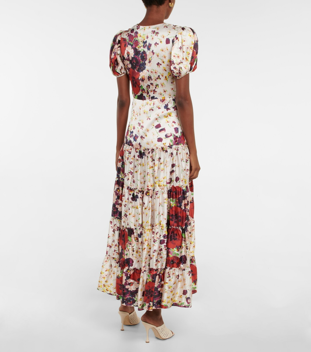 Rodarte - Floral silk charmeuse maxi dress Rodarte