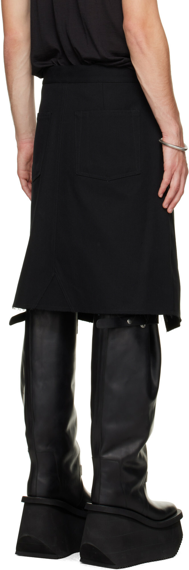 Rick Owens Black Tower Skirt