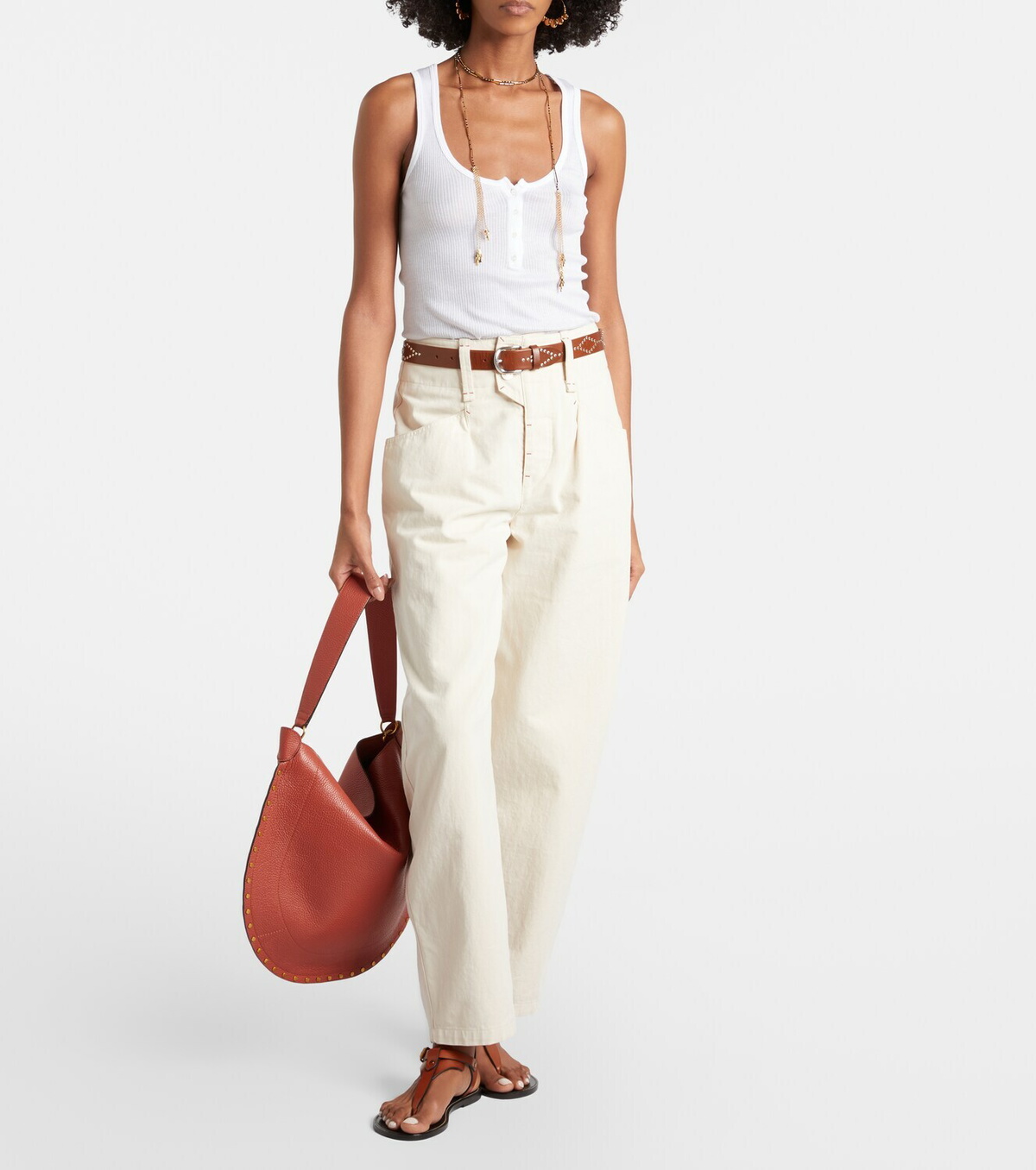 Isabel Marant Oskan Soft leather shoulder bag