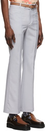 Ernest W. Baker Grey Virgin Wool Trousers