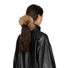 Balenciaga Beige Holli Faux Fur Scrunchie