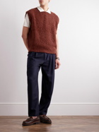 A Kind Of Guise - Lundur Wool-Blend Bouclé Gilet - Red