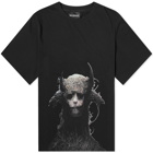 Han Kjobenhavn Men's Gothic Demon Boxy T-Shirt in Black