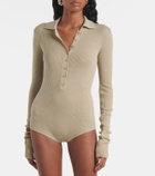 The Frankie Shop Solana wool, silk, and cashmere bodysuit