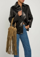 Khaite Lotus Nano Fringed Suede Tote - Natural - One Size