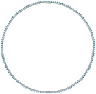 Numbering SSENSE Exclusive Silver & Blue #3710 Tennis Necklace