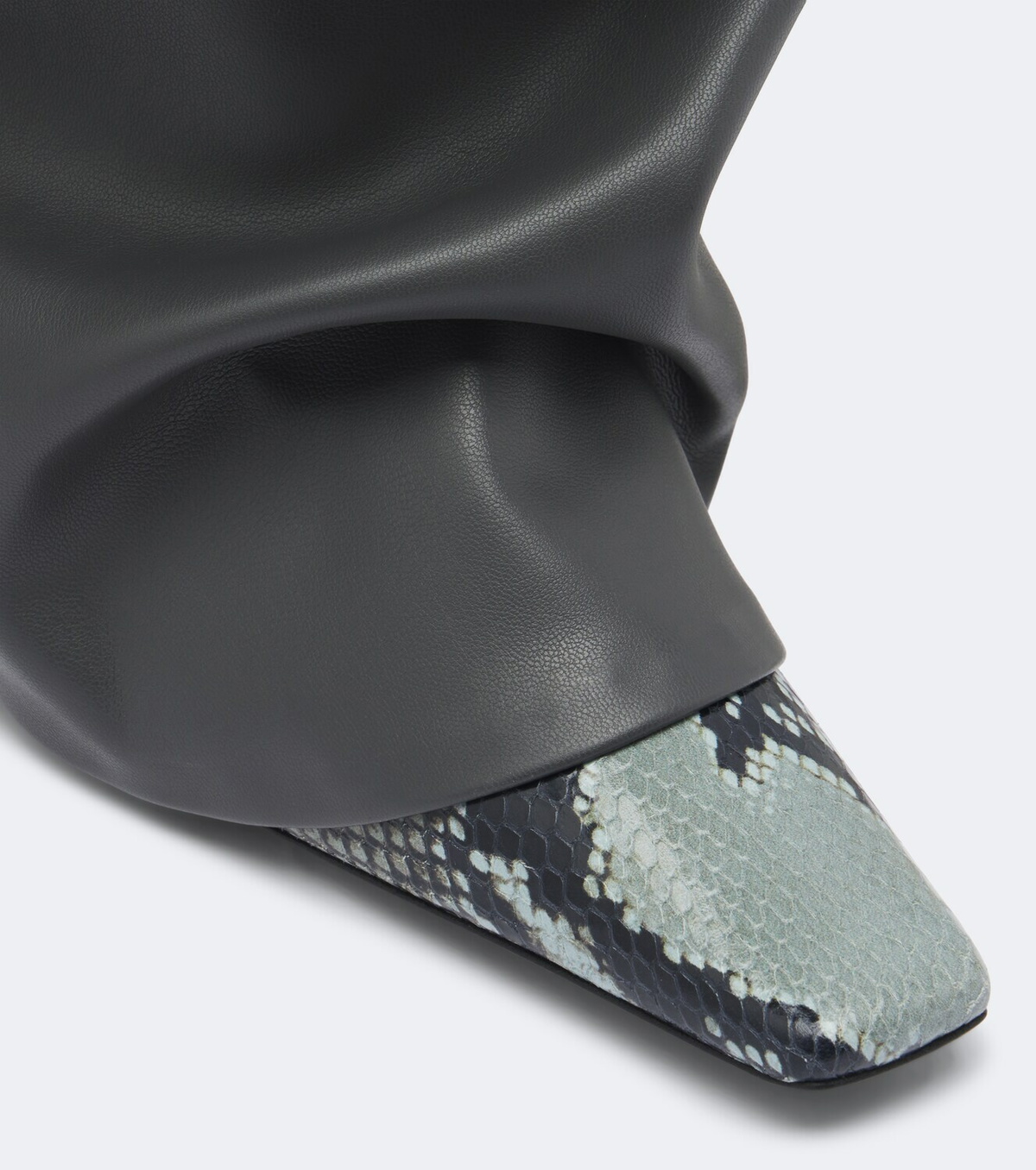 The Attico Robin snake-effect over-the-knee boots