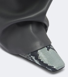 The Attico Robin snake-effect over-the-knee boots