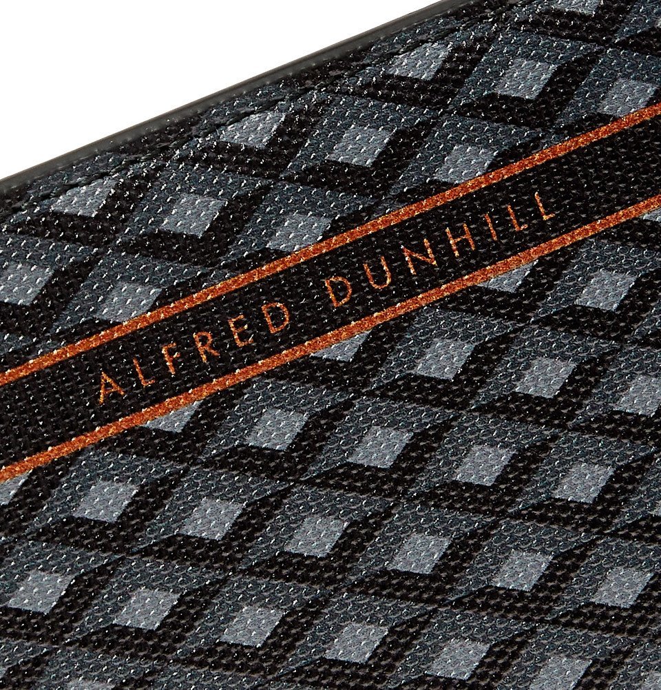 Dunhill - Printed Coated-Canvas Bifold Cardholder - Gray Dunhill