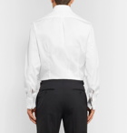 Brunello Cucinelli - White Slim-Fit Pleated Bib-Front Double-Cuff Cotton Tuxedo Shirt - White