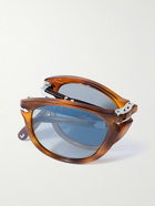 Persol - Steve McQueen D-Frame Folding Tortoiseshell Acetate Sunglasses