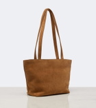 The Row Parker Medium suede tote bag