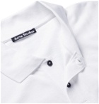 Acne Studios - Logo-Appliquéd Cotton-Piqué Polo Shirt - White