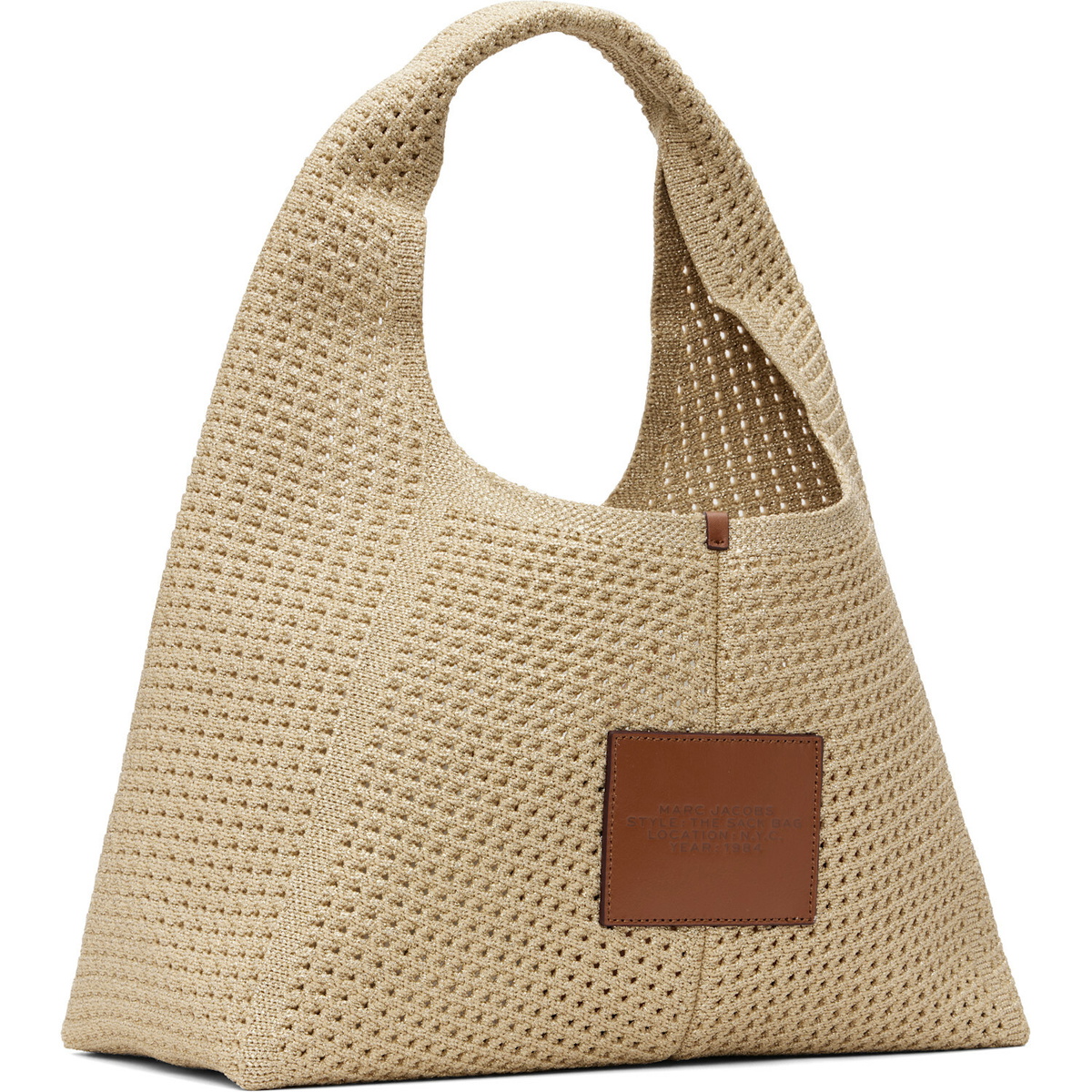 Marc Jacobs Beige 'The Crochet Sack' Tote