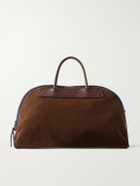 Bleu de Chauffe - Sac Voyage Leather-Trimmed Suede Weekend Bag