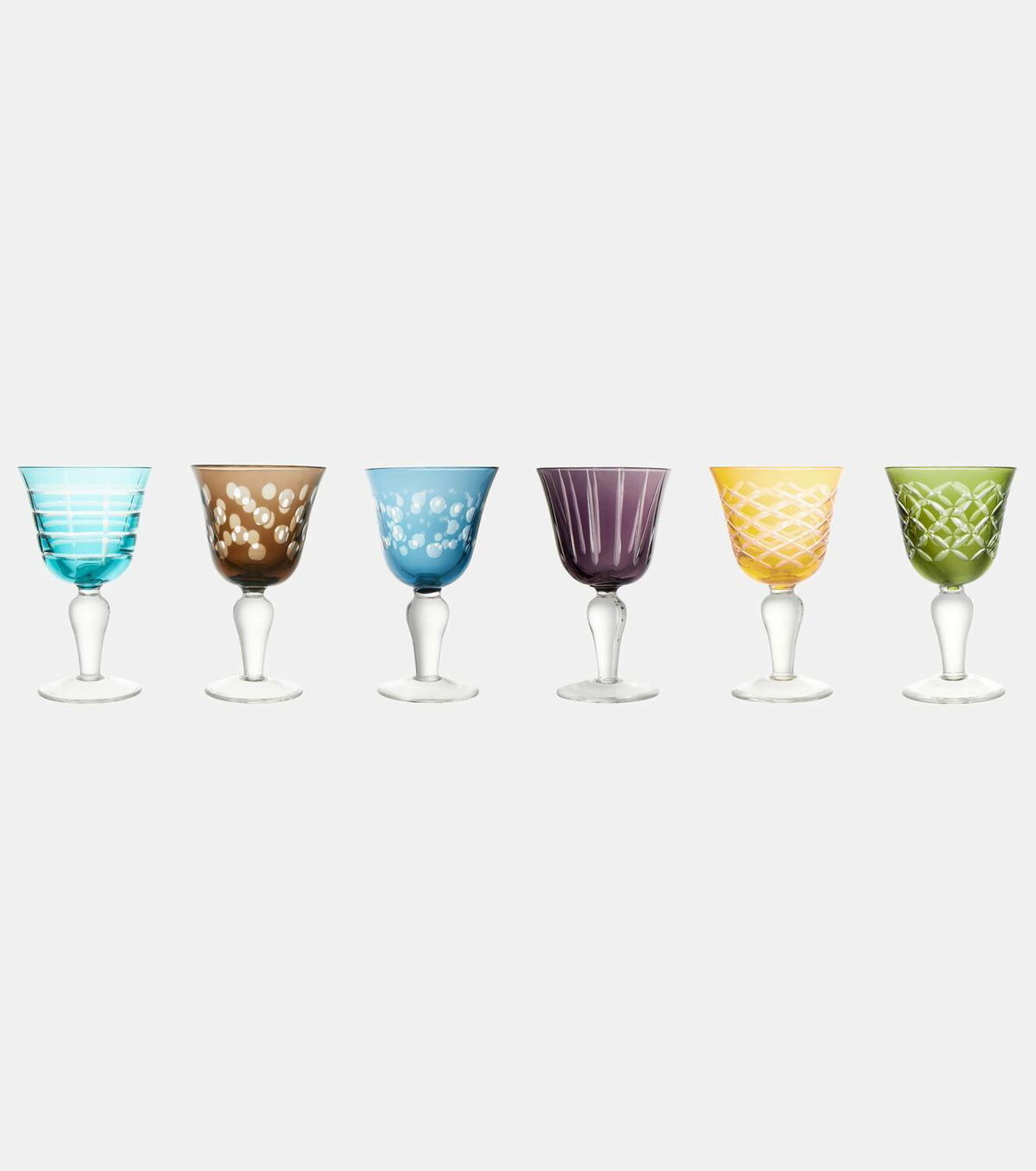 Polspotten Cuttings set of 6 wine glasses
