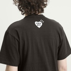 Human Made Men's Red Heart T-Shirt in Black