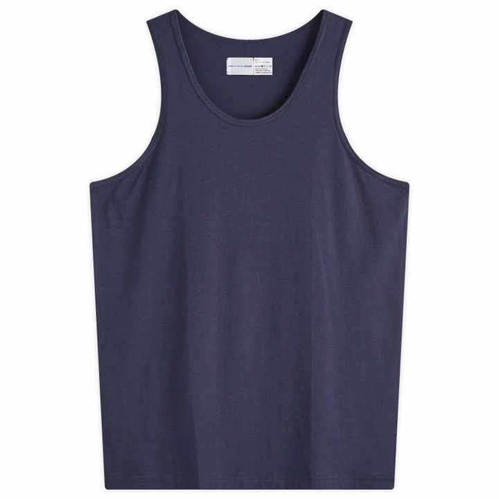 Photo: Comme des Garçons SHIRT Men's x Sunspel Vest in Navy