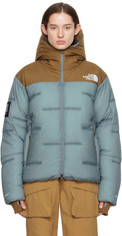 Photo: UNDERCOVER Blue & Brown The North Face Edition Nuptse Down Jacket