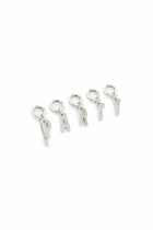 Diesel Metal PARTY charms with rhinestones - Charms and Keyrings Womens in Silver