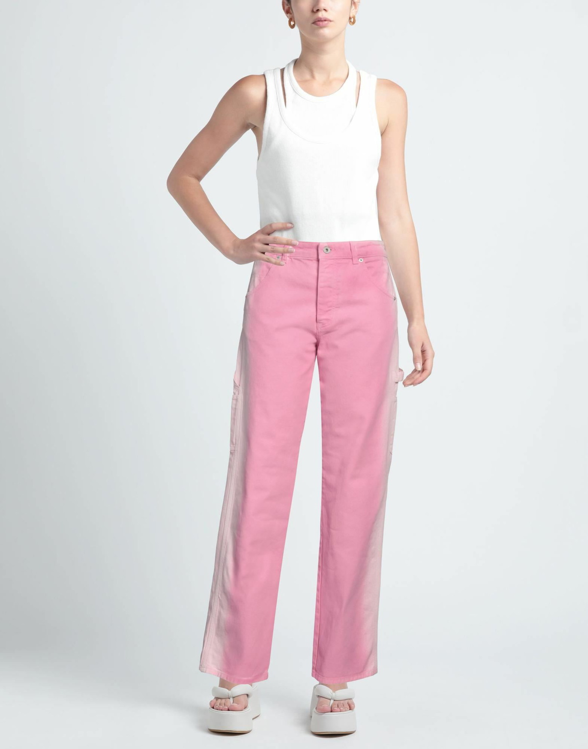 Heron Preston Womens Jeans in Pink