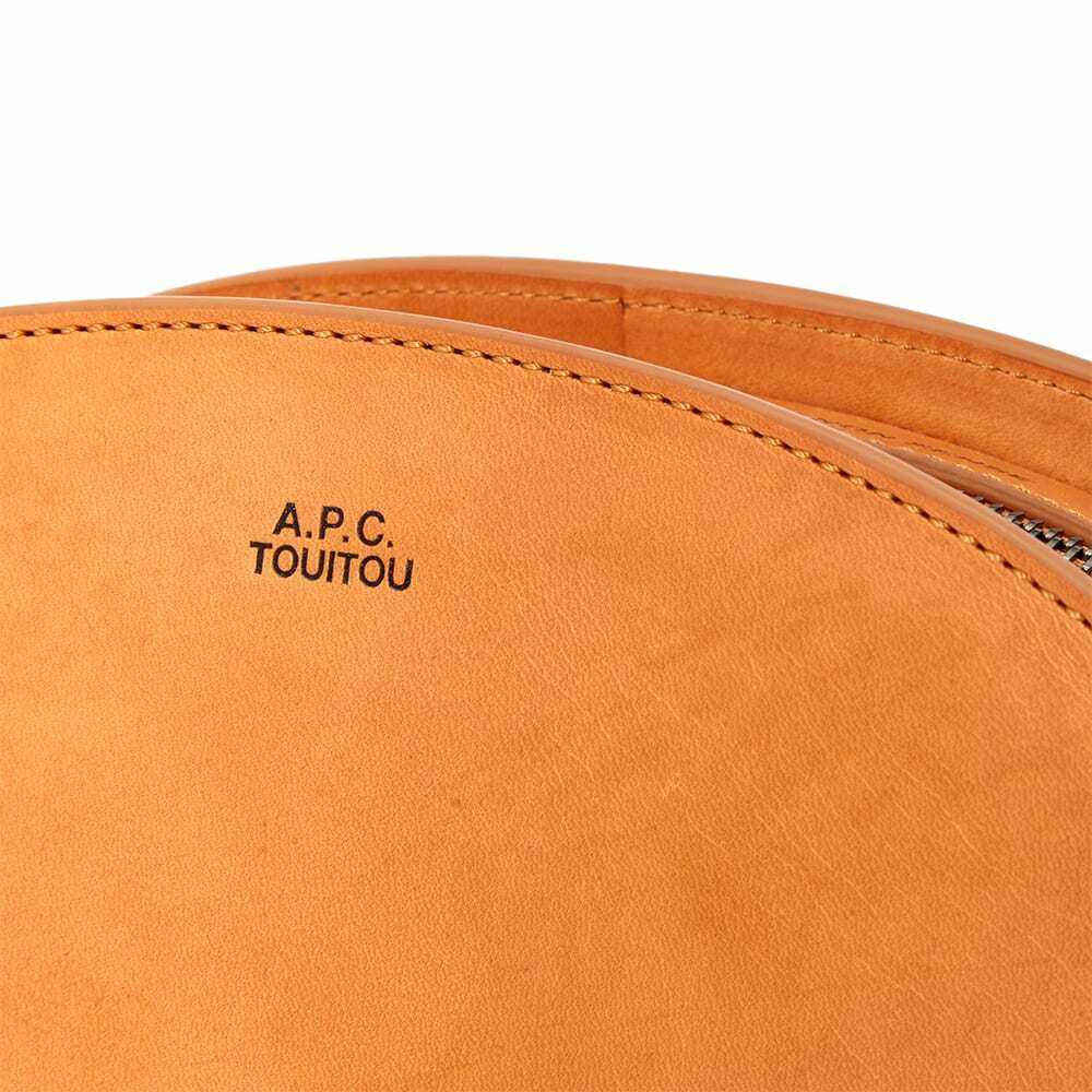 A.P.C. Women s Demi Lune Chain Bag in Camel A.P.C