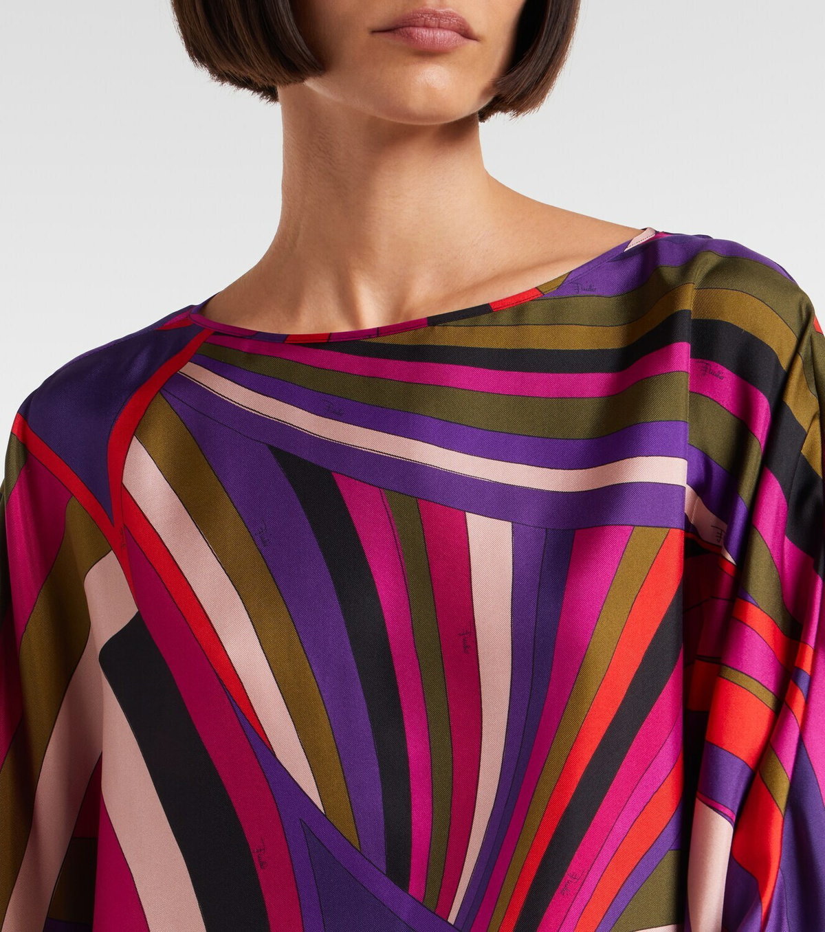 Pucci Iride silk satin minidress