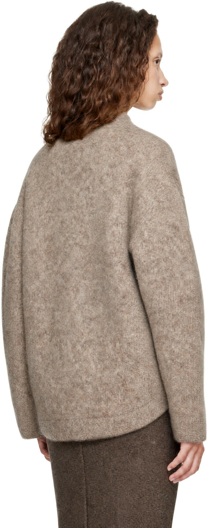 Lauren Manoogian Gray Brushed Cardigan