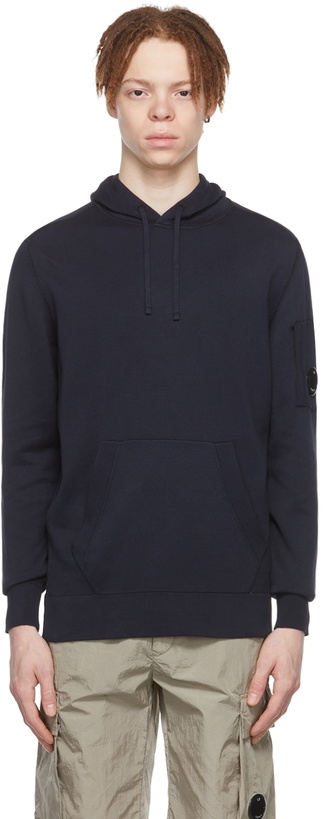 Photo: C.P. Company Navy Cotton Hoodie