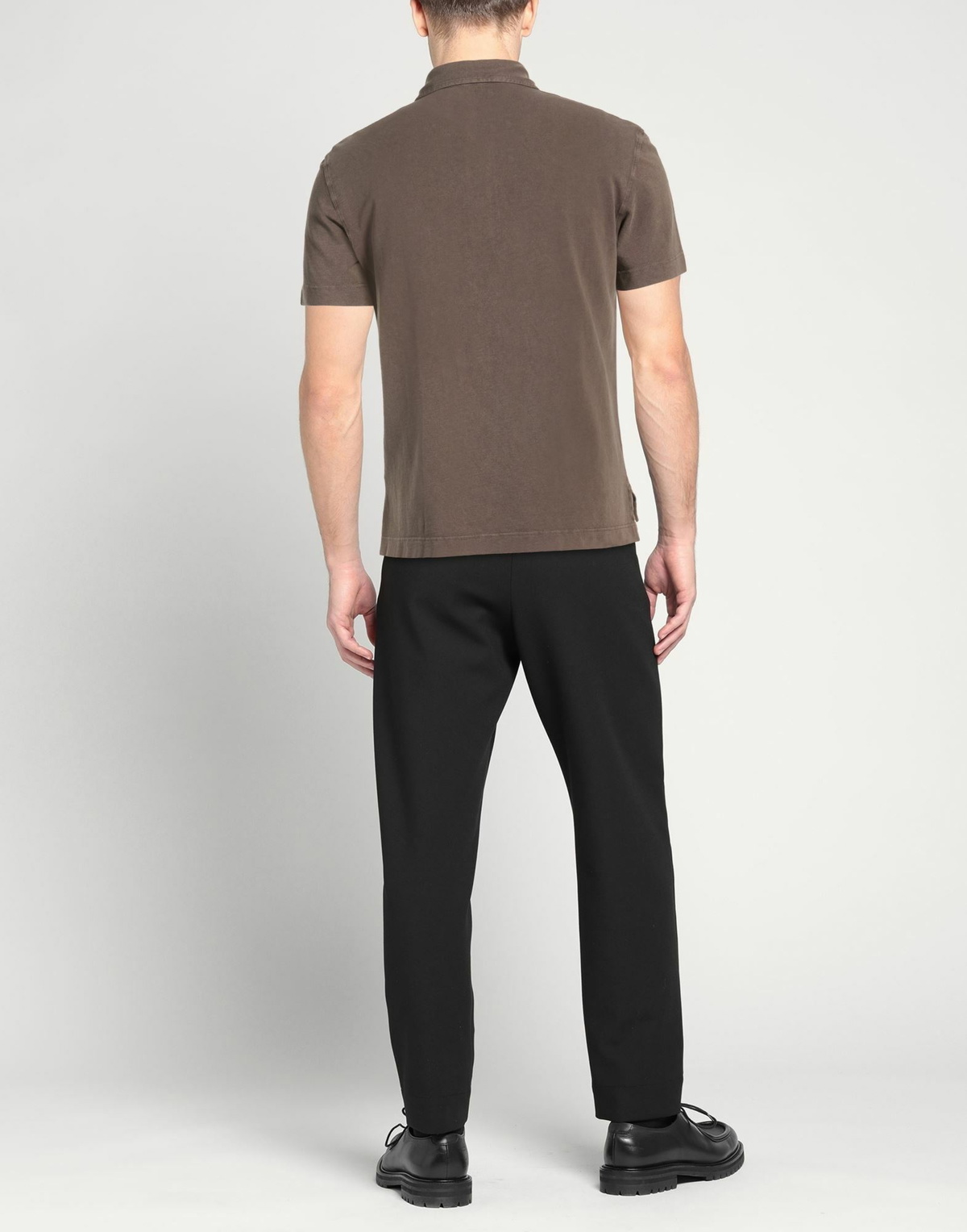 Drumohr Mens Polo shirt Dark in Brown