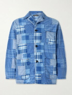 Monitaly - Patchwork Cotton Jacket - Blue