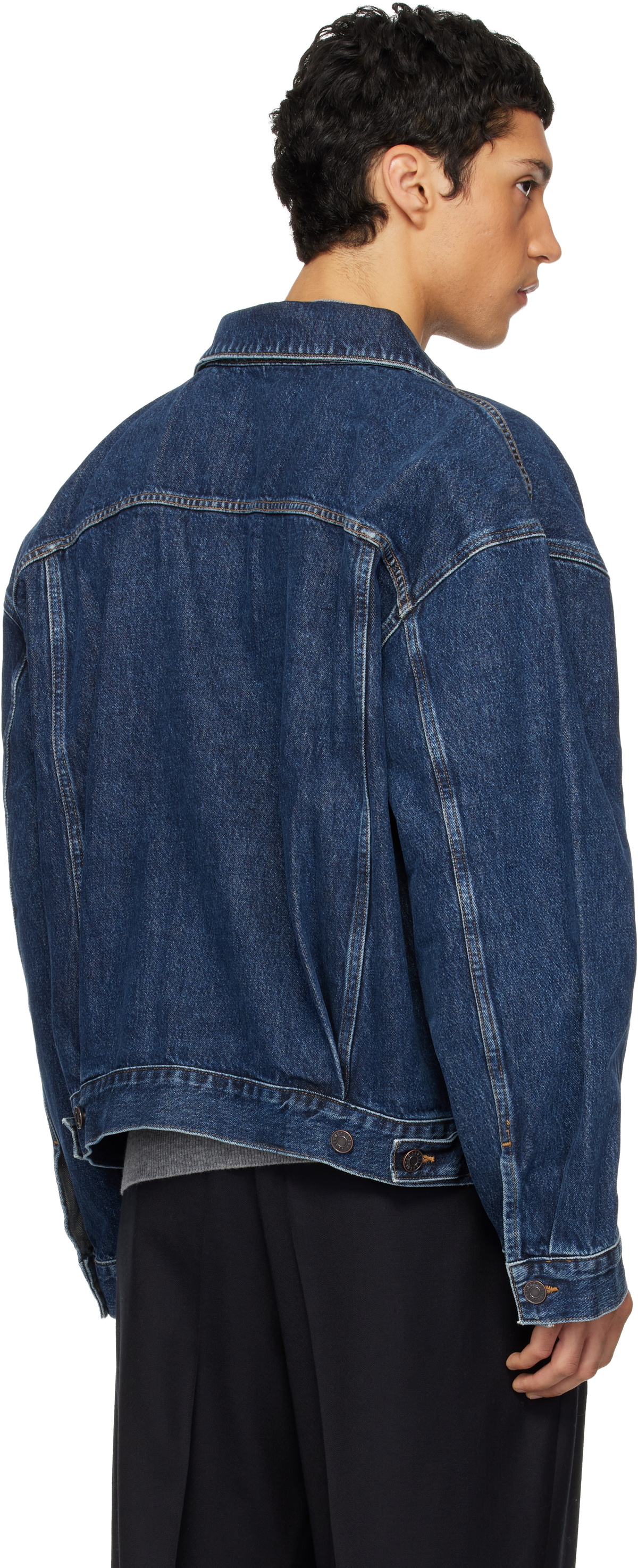 AGOLDE Navy Stefano Denim Jacket
