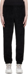 Burberry Black Embroidered Lounge Pants