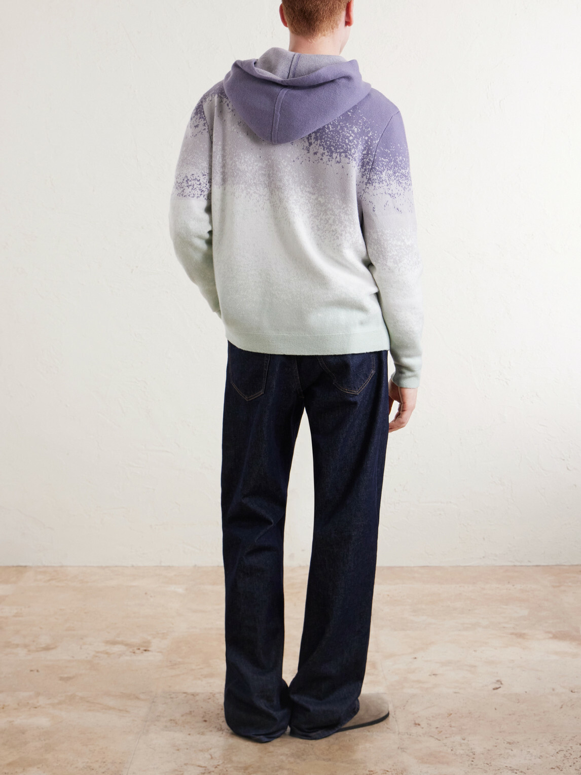 God's True Cashmere - Ombre Cashmere Hoodie - Green