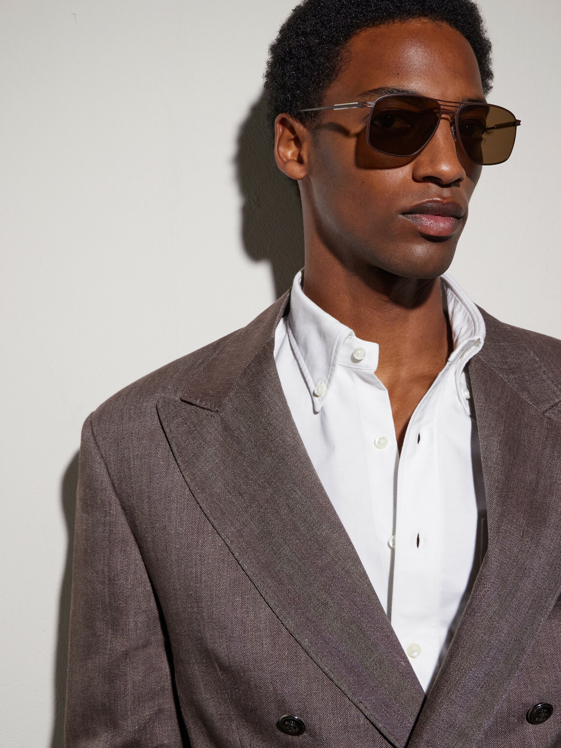 Brunello Cucinelli - Aviator-Style Titanium Sunglasses