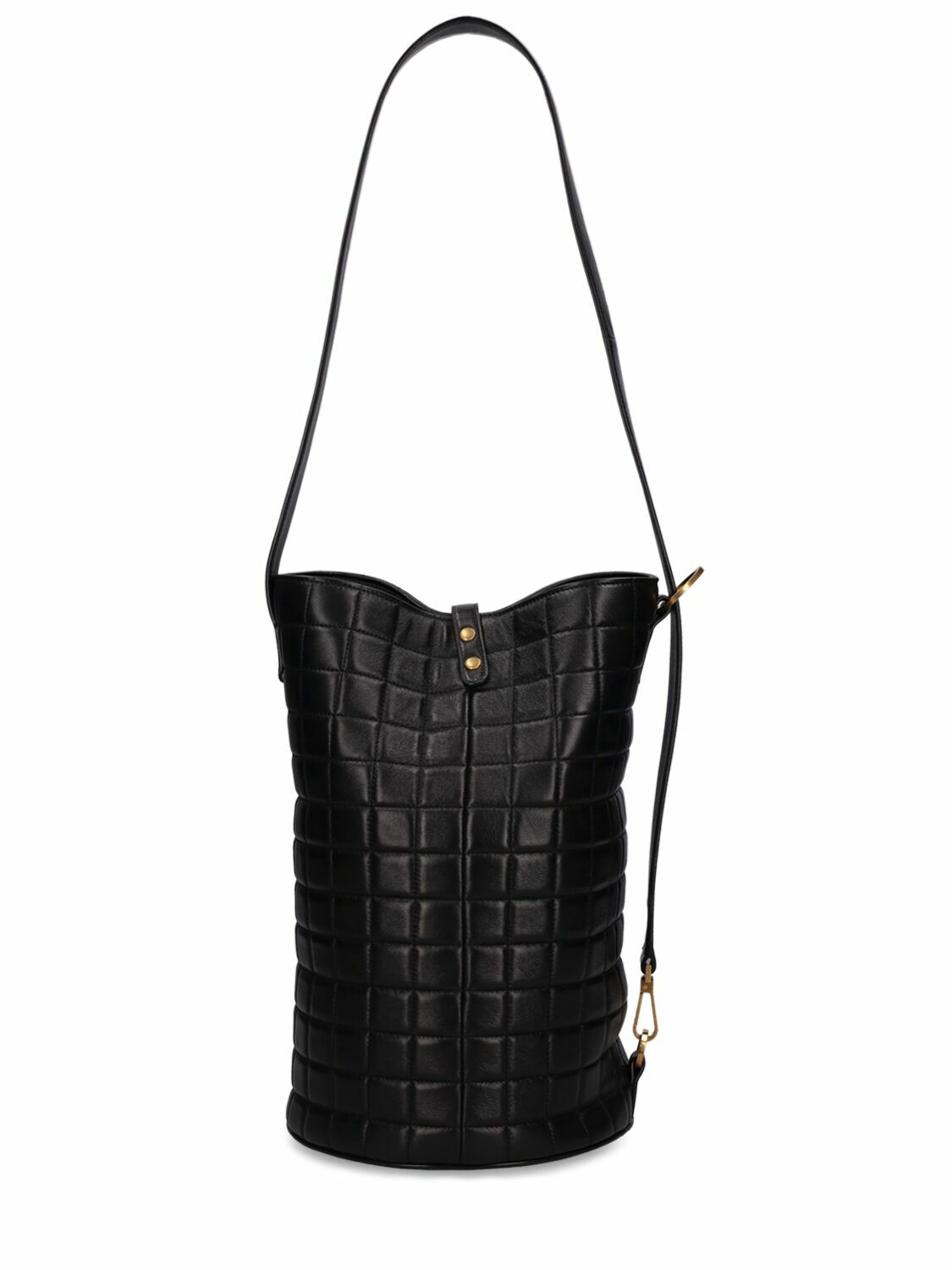 SAINT LAURENT - Medium Cecile Leather Bucket Bag Saint Laurent