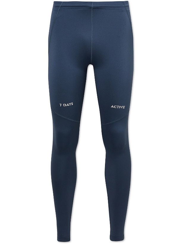 Photo: 7 DAYS ACTIVE - Endurance Stretch-Shell Tights - Blue