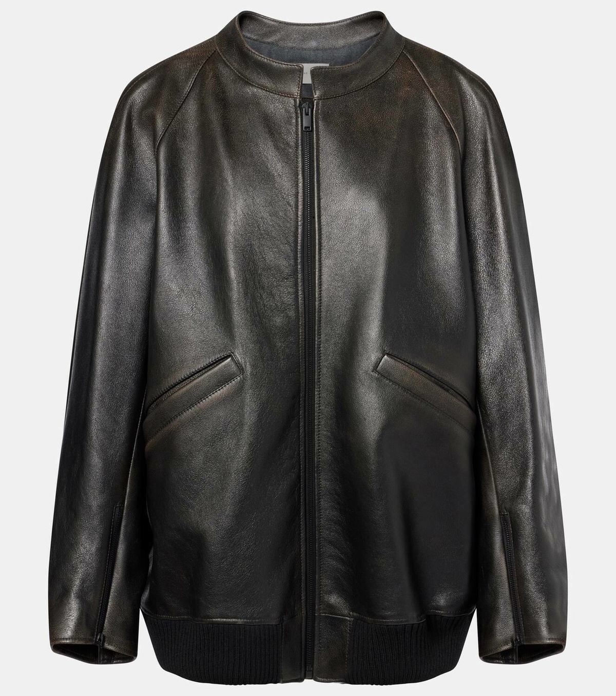 The Row Kengia leather jacket