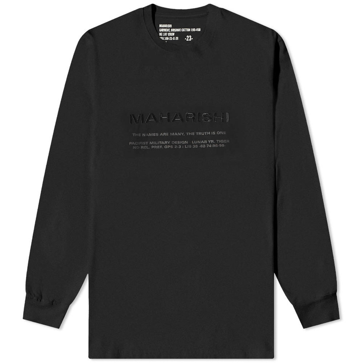 Photo: Maharishi Long Sleeve MILTYPE Logo Tee