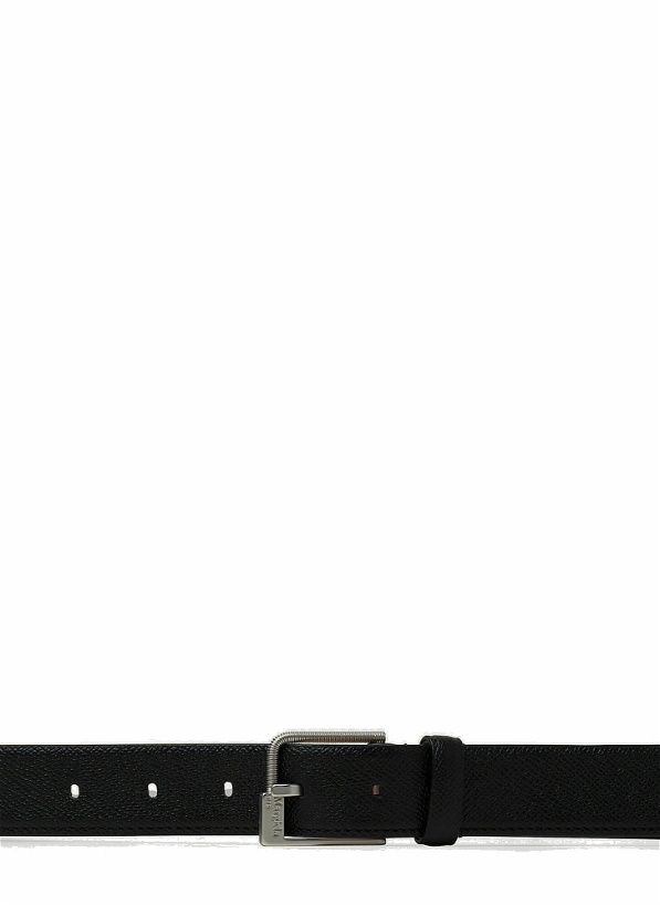 Photo: Logo Engraved Belt in Black