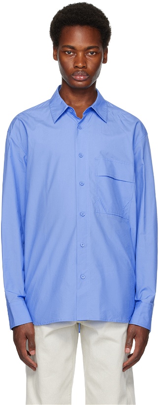 Photo: Solid Homme Blue Embroidered Shirt