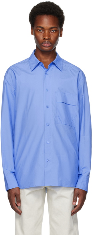 Photo: Solid Homme Blue Embroidered Shirt