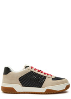 Valentino Garavani VG New Sneaker 1 Panelled Suede Sneakers Beige