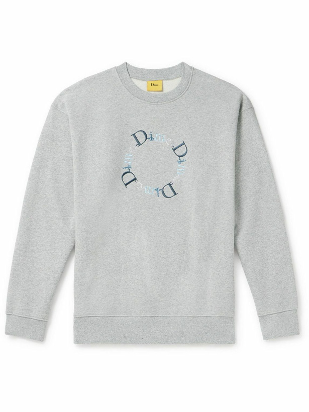 Photo: DIME - Classic Bff Logo-Embroidered Cotton-Jersey Sweatshirt - Gray
